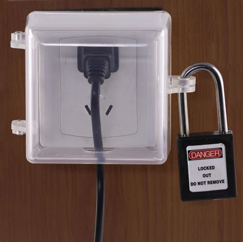 electrical lockout box|lockout devices for electrical panels.